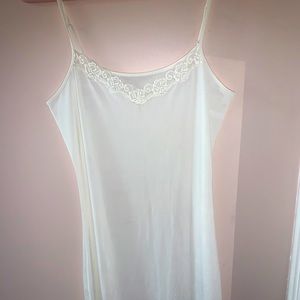 Vintage white slip dress